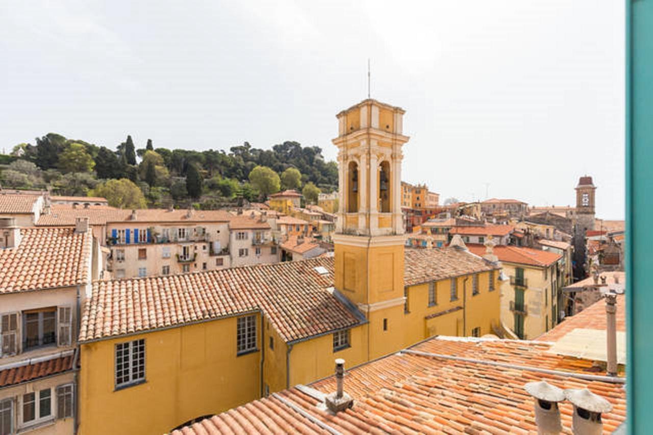 La Croix - F3, Terrasse Vue Panoramique, Vieux-Nice Old Town And Terrace المظهر الخارجي الصورة