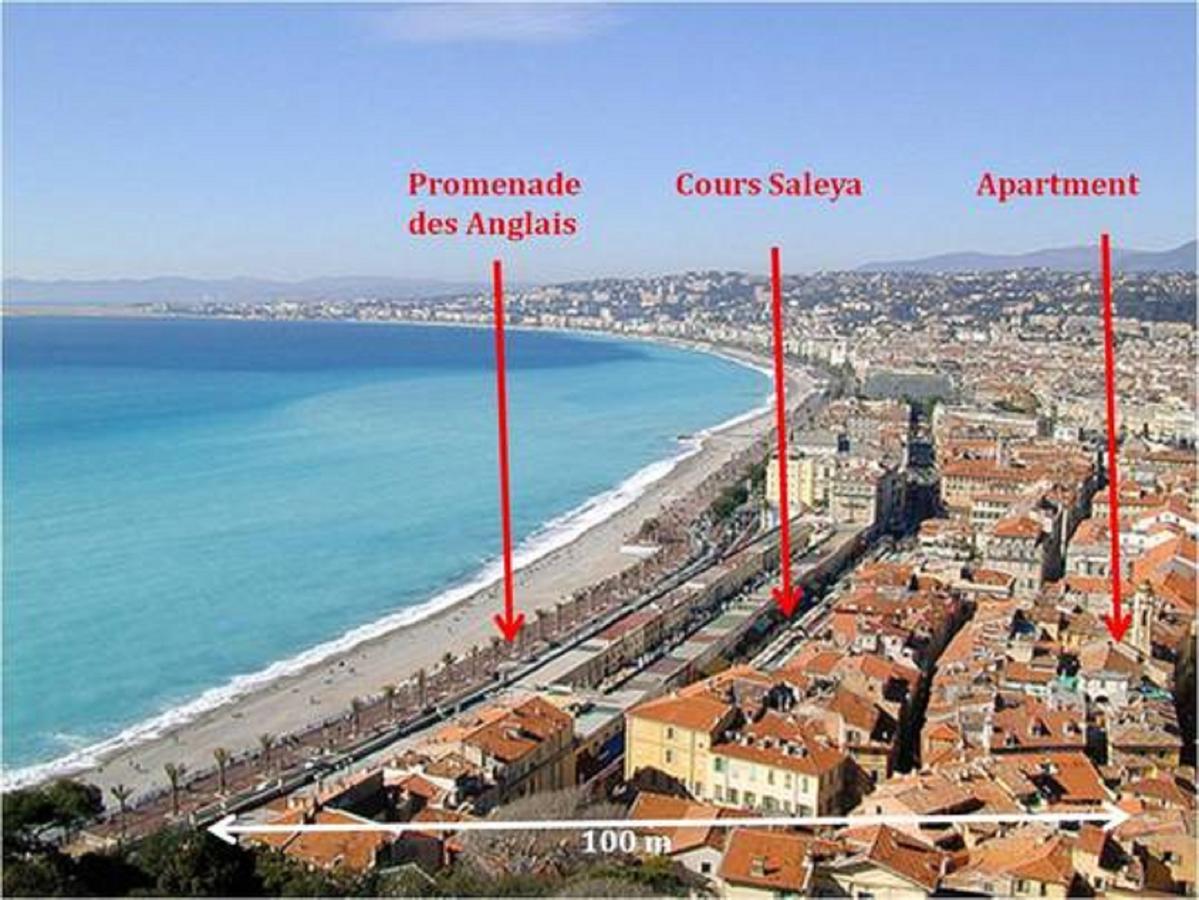 La Croix - F3, Terrasse Vue Panoramique, Vieux-Nice Old Town And Terrace المظهر الخارجي الصورة